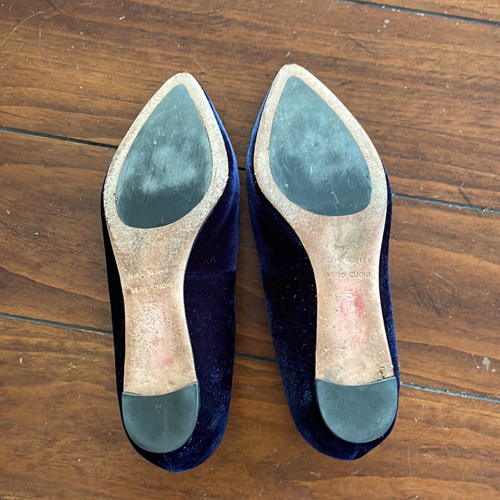 Ron White velvet flats (sz 5) - Picture 2 of 11